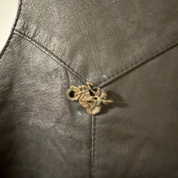 USA Bikers Dream Apparel Black Leather Harley Davidson Patch Biker Vest Size 46 - Picture 4 of 10